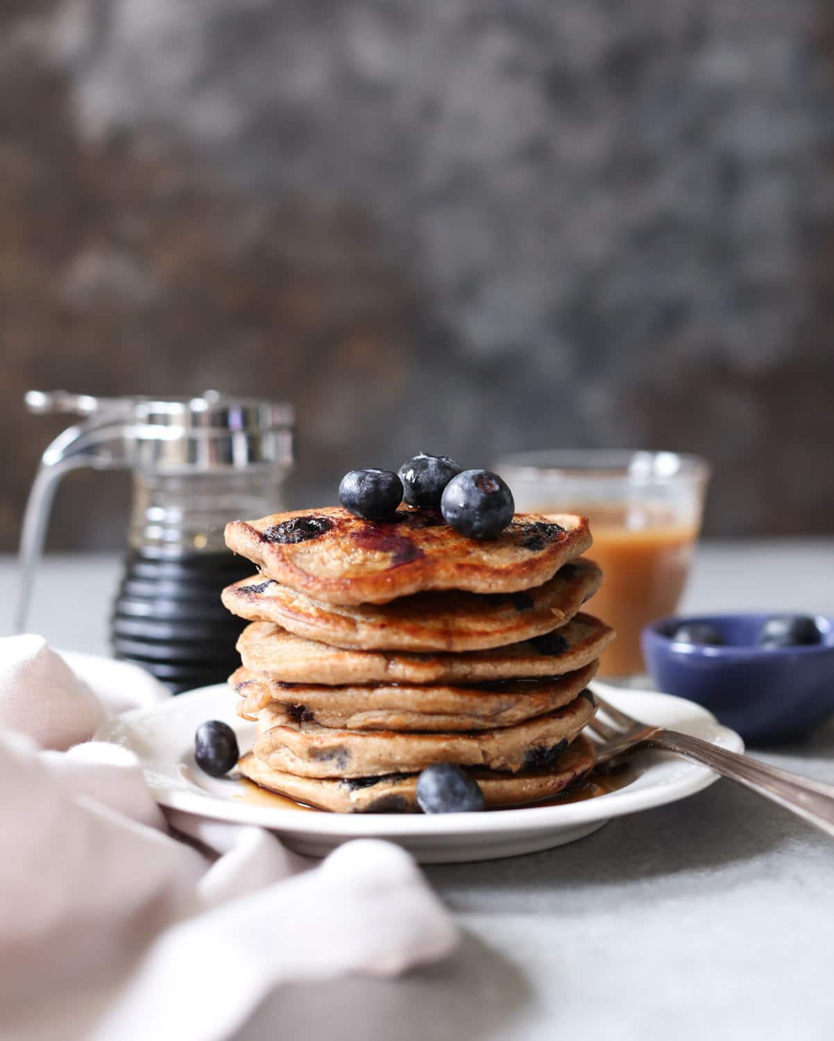 Healthy Pantry Recipes- Blueberry-Banana Oatmeal Pancakes