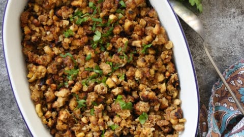 Stove Top Stuffing with Sausage - A Paige of Positivity